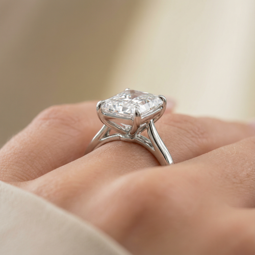 Radiant Cut Wedding Set