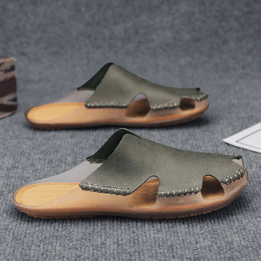 Leather Slip-On - Slides CAAYWORLD MEN