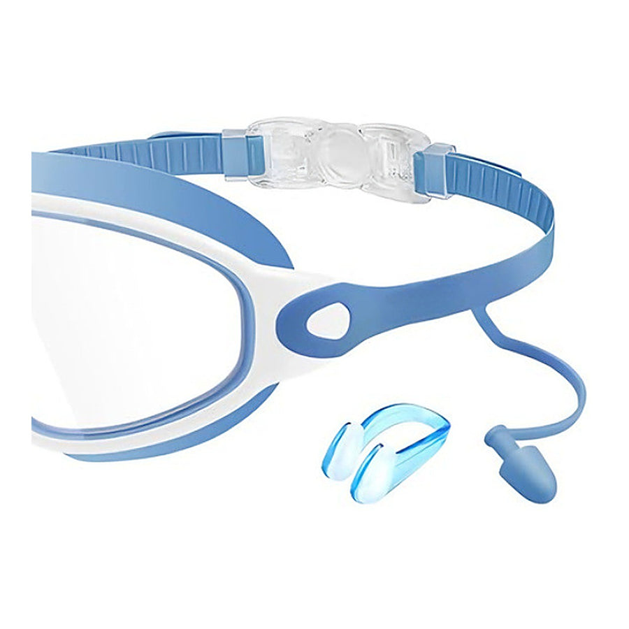 ClickBack strap buckle on Wavlee kids swim goggles