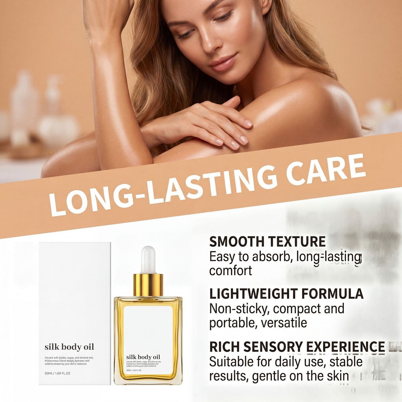 Liora body oil smooth care texture