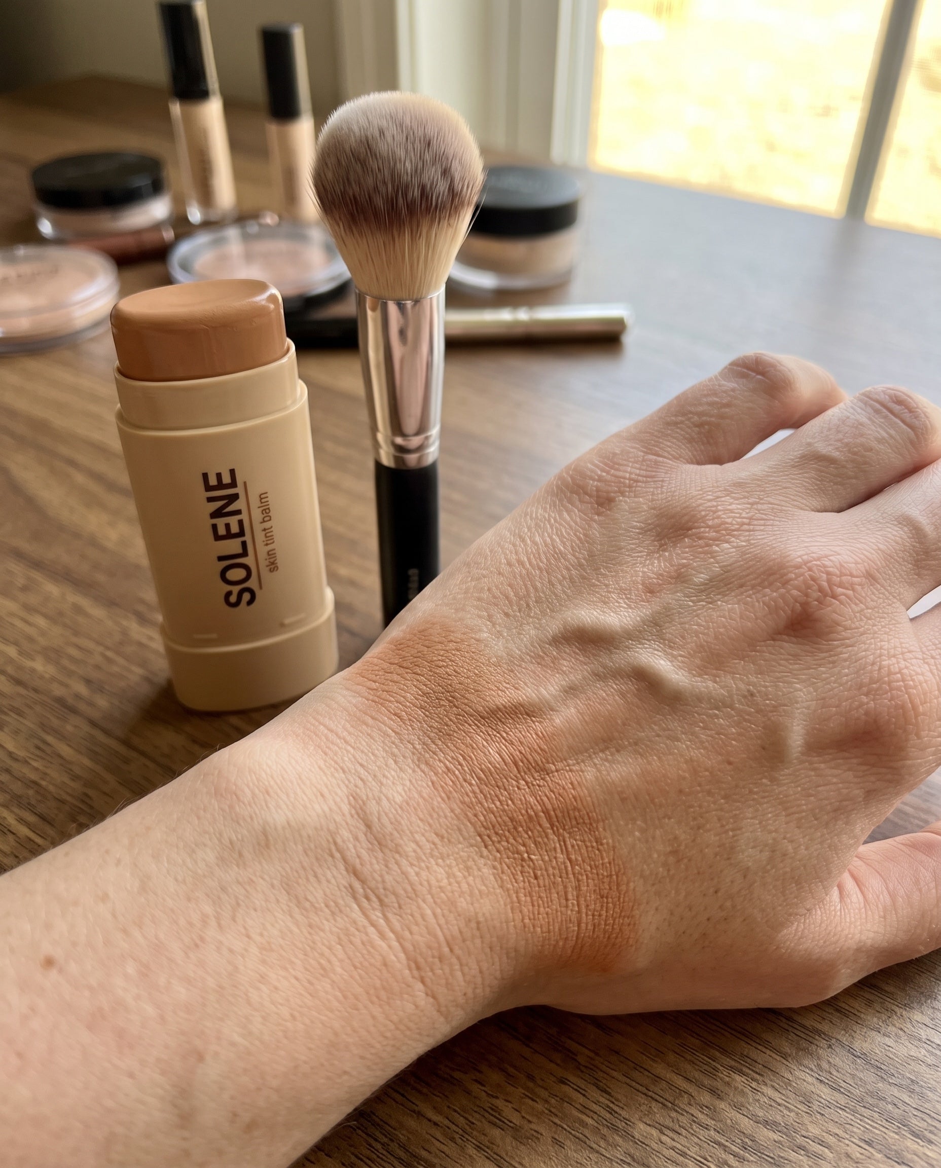 Solene shades shown on different skin tones