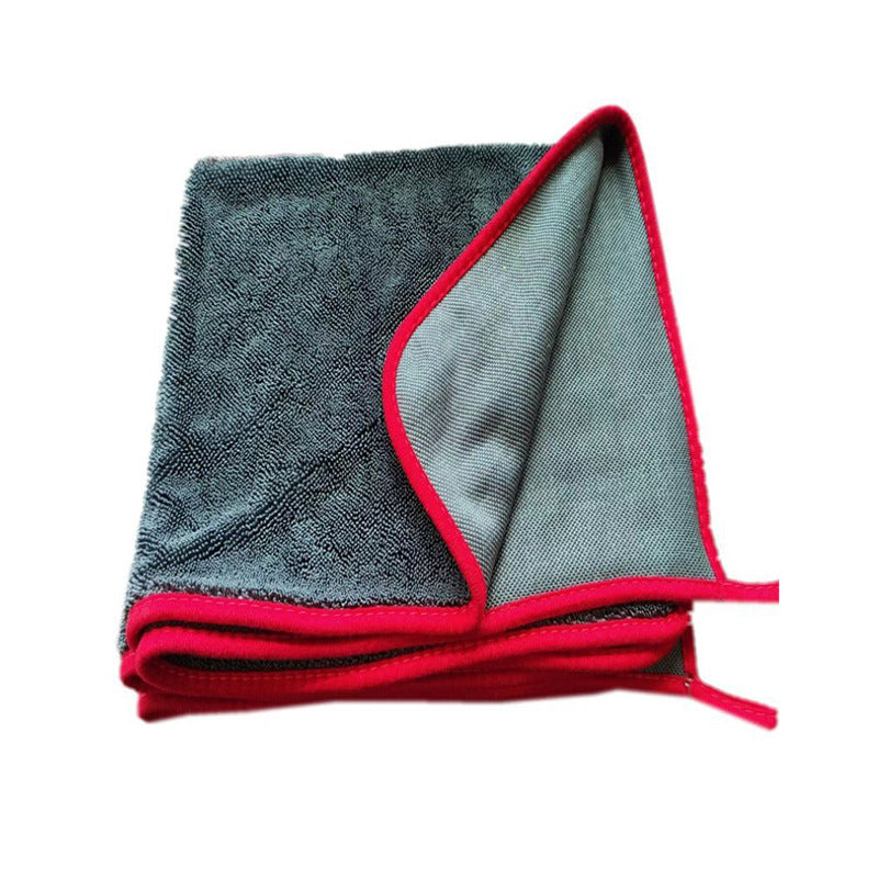 Folded Velcura microfiber cloth on a counter
