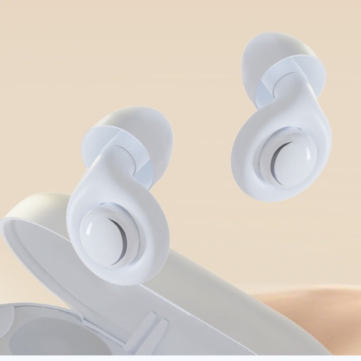 White RideQuiet earplug set and case