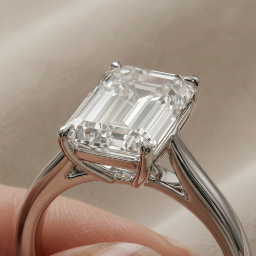 Emerald Cut Engagement Ring