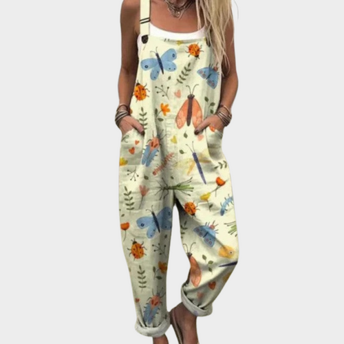 Mia - Comfortable Printed Overalls