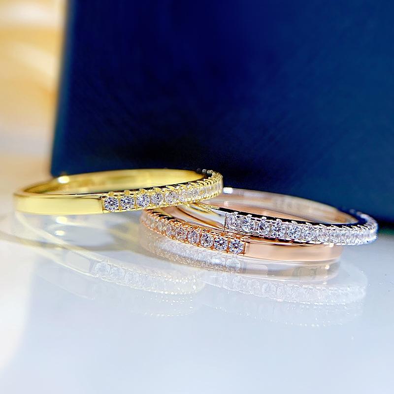 Special Price Simple 925 Sterling Silver Stackable Wedding Band Shineofidamond