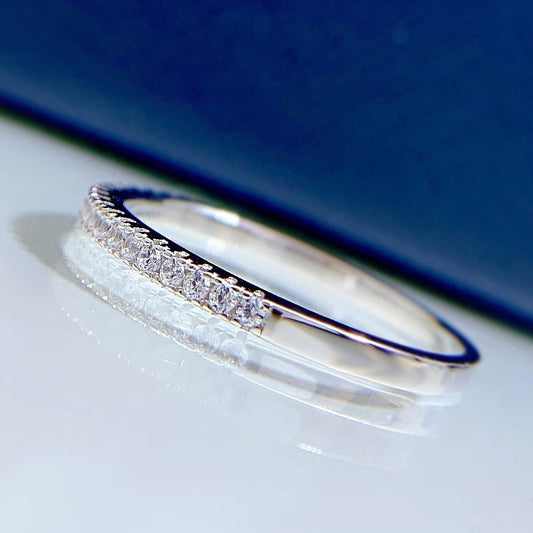 Special Price Simple 925 Sterling Silver Stackable Wedding Band Shineofidamond