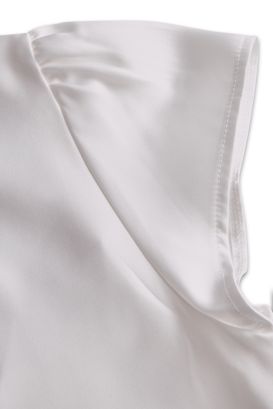 Sophisticated Pleated High-Neck Blouse XYS