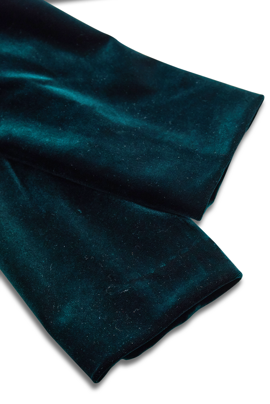 Emerald Velvet Blazer with Satin Lapels and Rose Embroidery ZJ