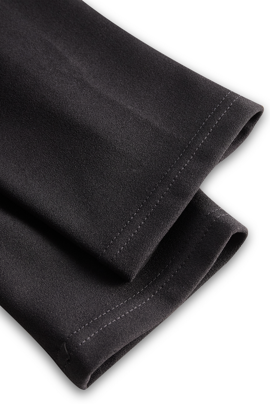 Refined Black Belted Sheath Dress with Mandarin Collar ZJ