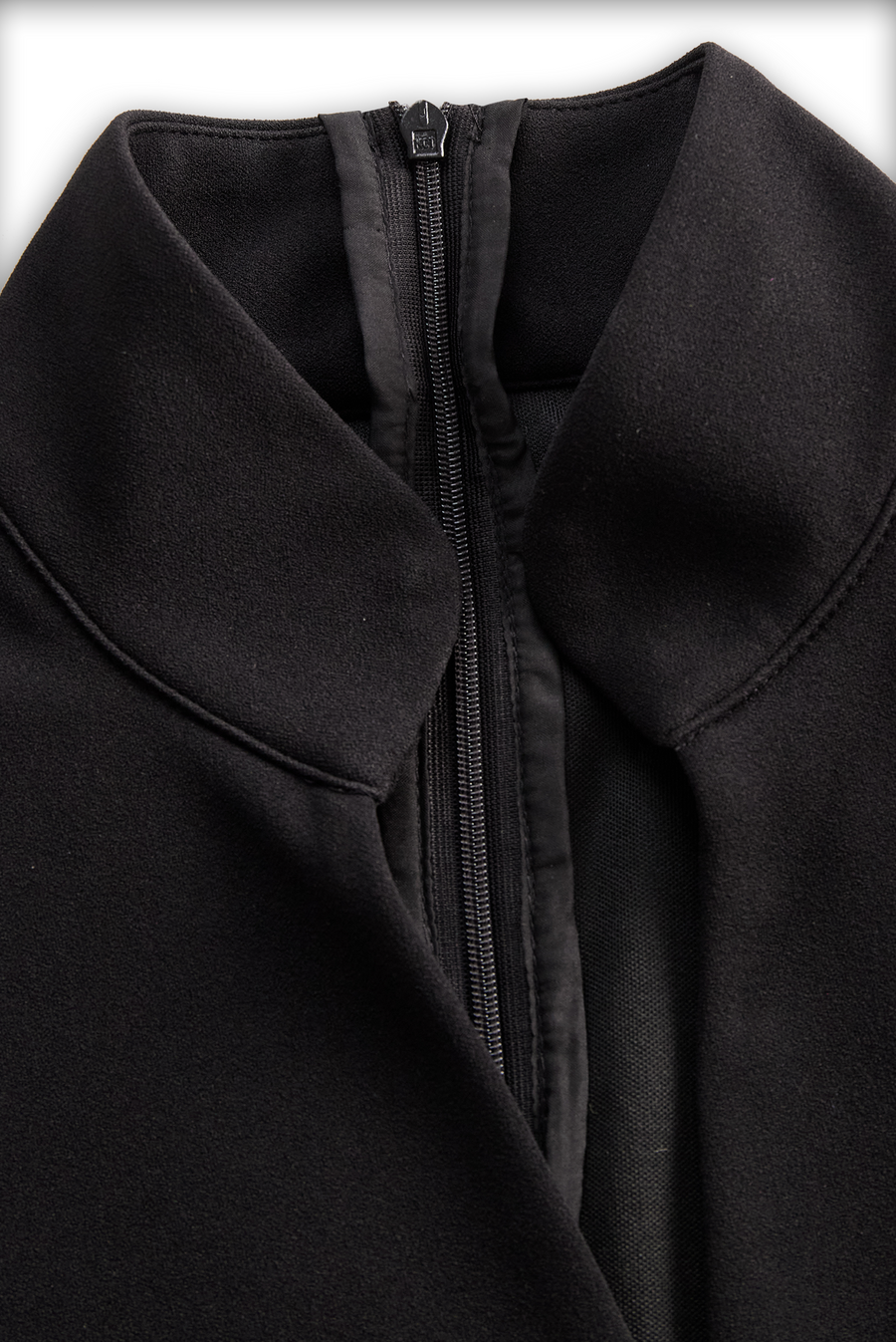 Refined Black Belted Sheath Dress with Mandarin Collar ZJ