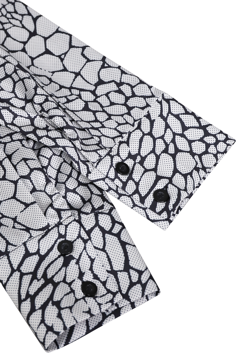 Modern Satin Printed Blouse with Classic Snake Pattern Elegance ZJ