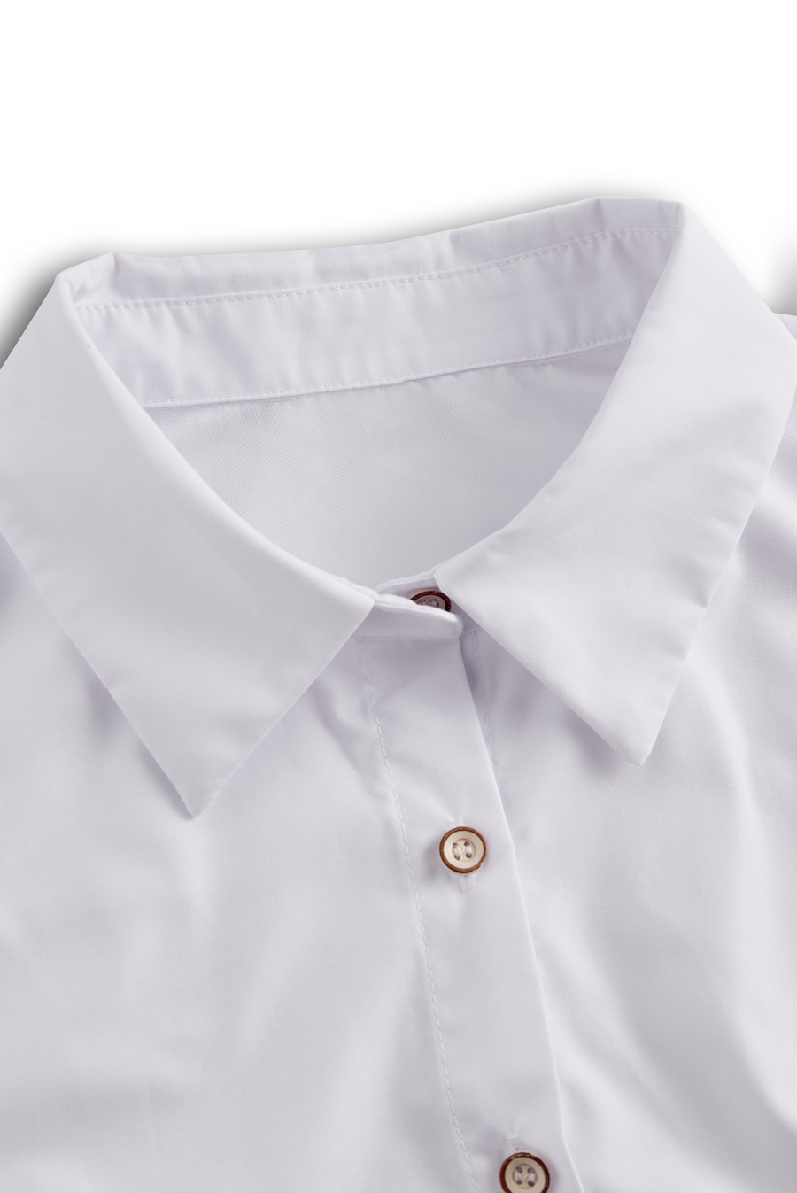 Chic White Button-Up Blouse And Black Pencil Skirt Set ZJ