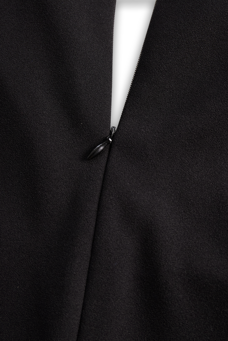 Refined Black Belted Sheath Dress with Mandarin Collar ZJ