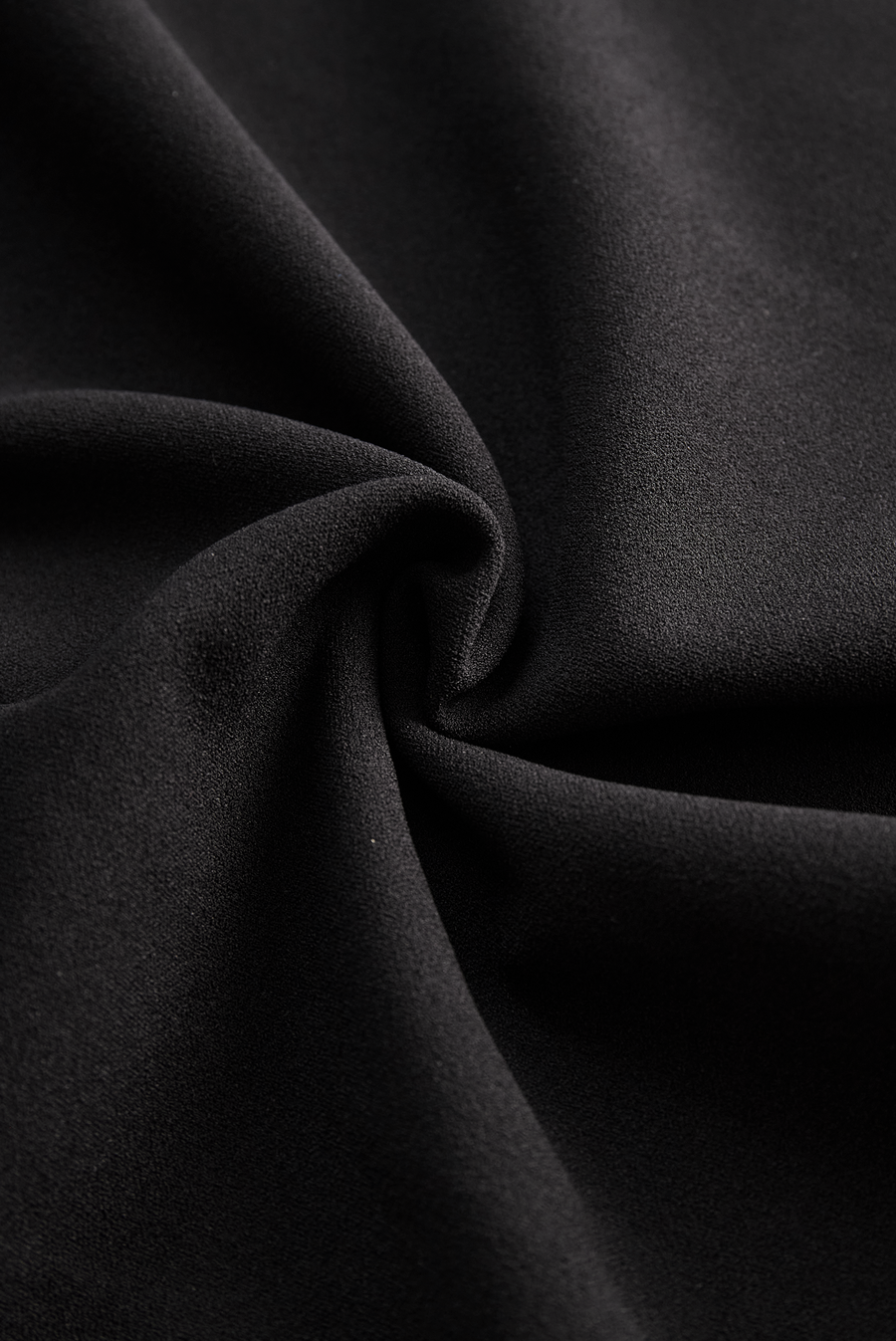 Refined Black Belted Sheath Dress with Mandarin Collar ZJ