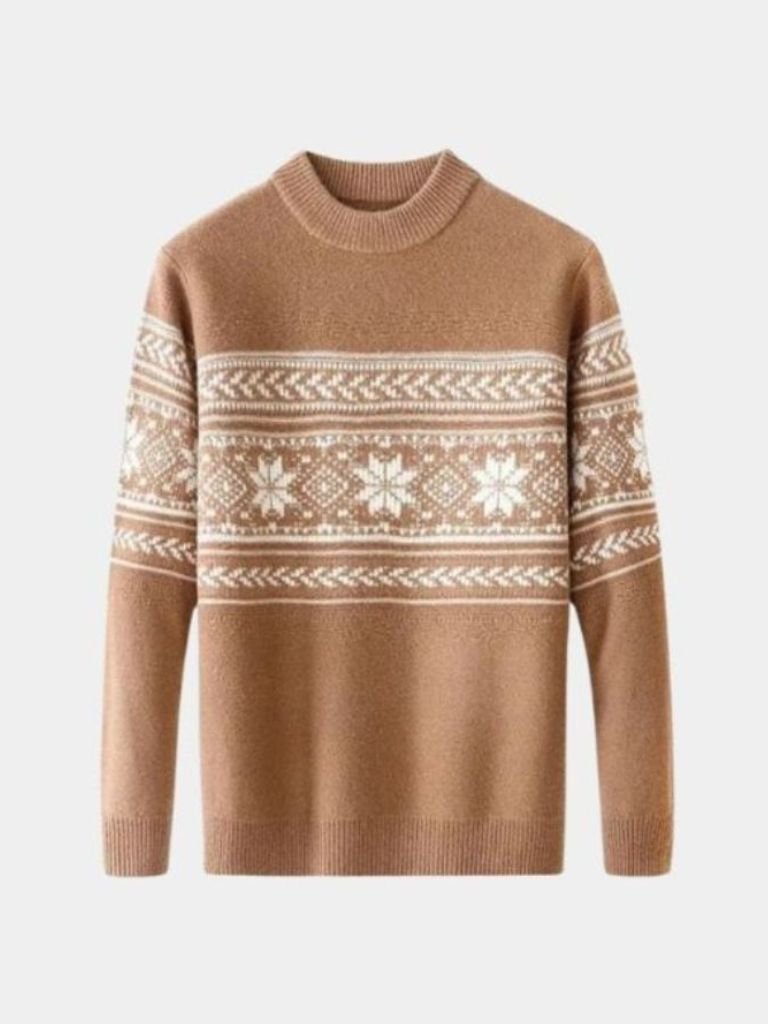100% Wool Fair Isle Pullover Sweater Jumper - CAAYWORLD CAAYWORLD