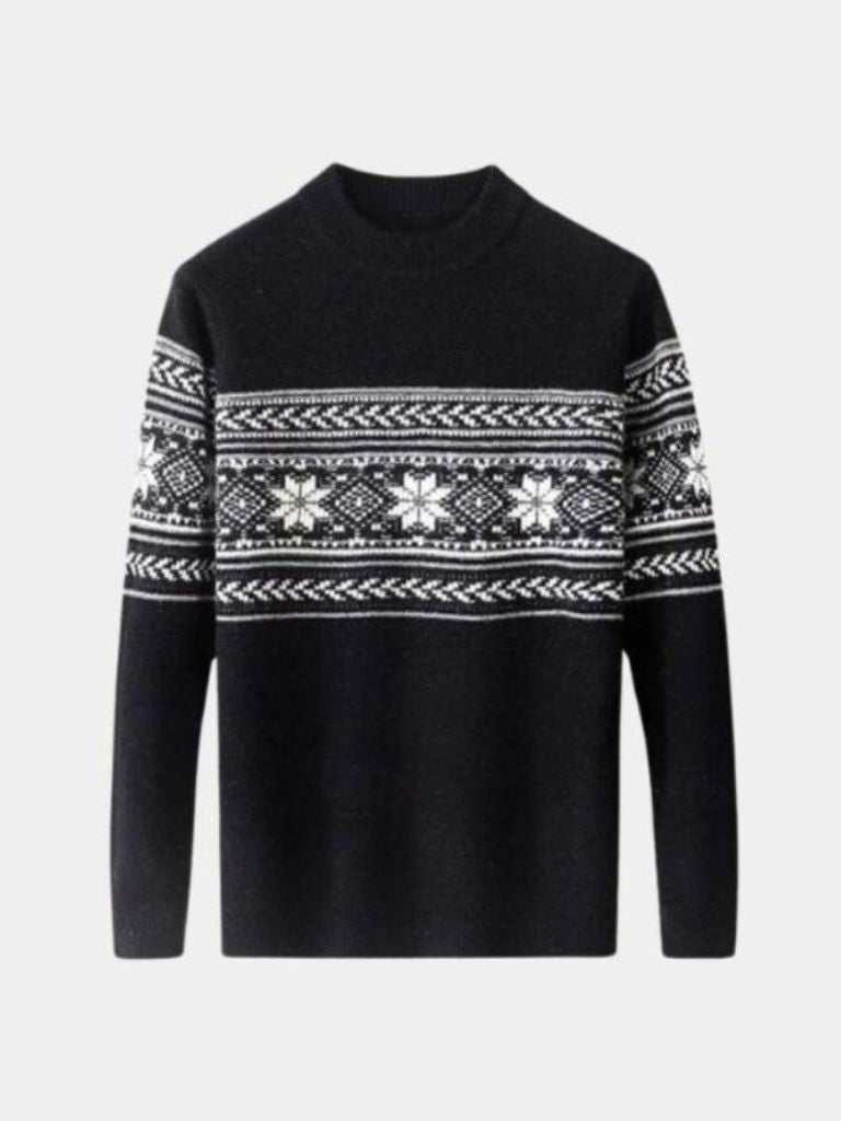 100% Wool Fair Isle Pullover Sweater Jumper - CAAYWORLD CAAYWORLD