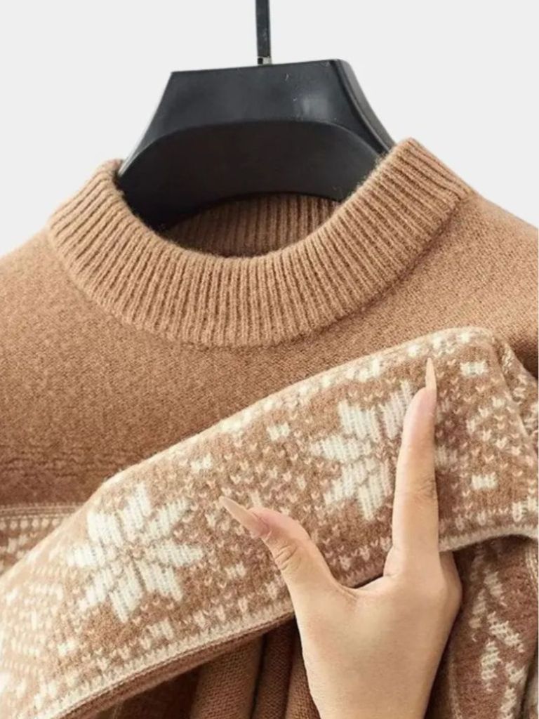 100% Wool Fair Isle Pullover Sweater Jumper - CAAYWORLD CAAYWORLD