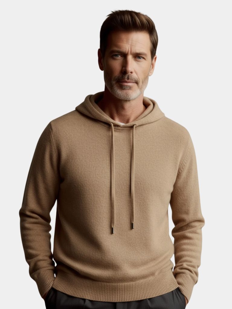 100% Cashmere Hooded Sweater - CAAYWORLD CAAYWORLD