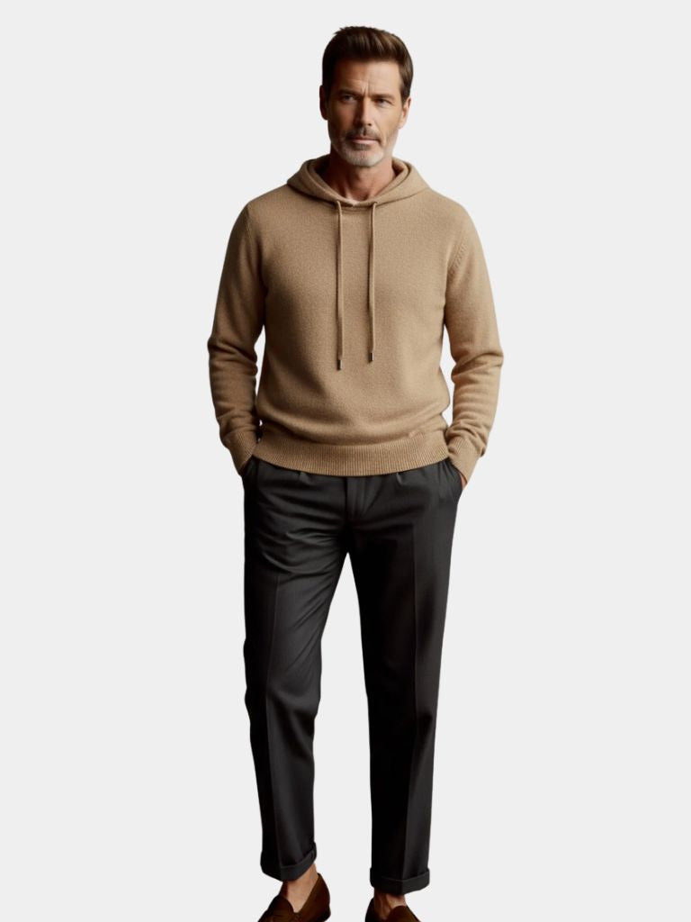 100% Cashmere Hooded Sweater - CAAYWORLD CAAYWORLD