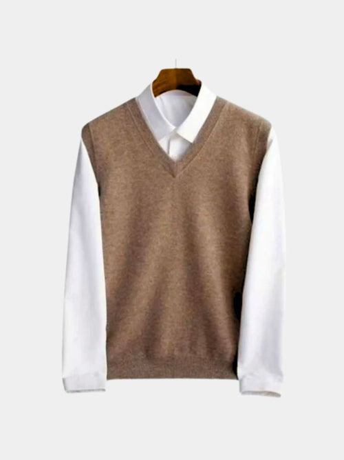100% Merino Wool Sweater Vest - CAAYWORLD CAAYWORLD