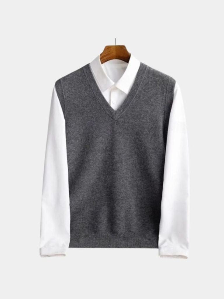 100% Merino Wool Sweater Vest - CAAYWORLD CAAYWORLD