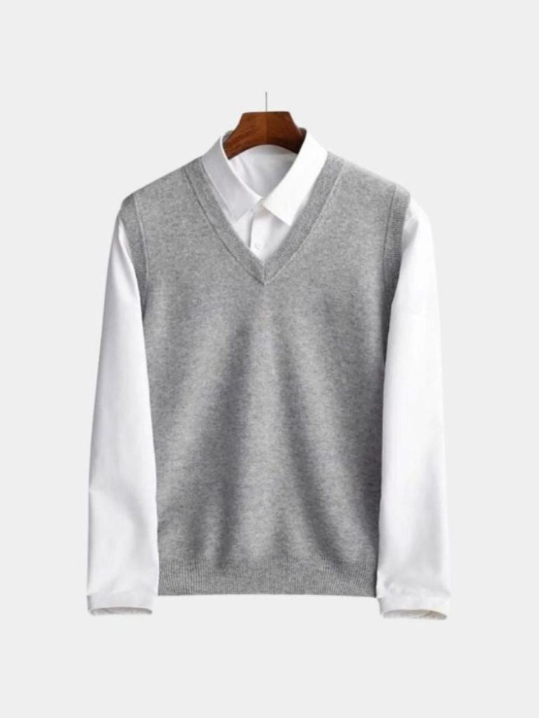 100% Merino Wool Sweater Vest - CAAYWORLD CAAYWORLD