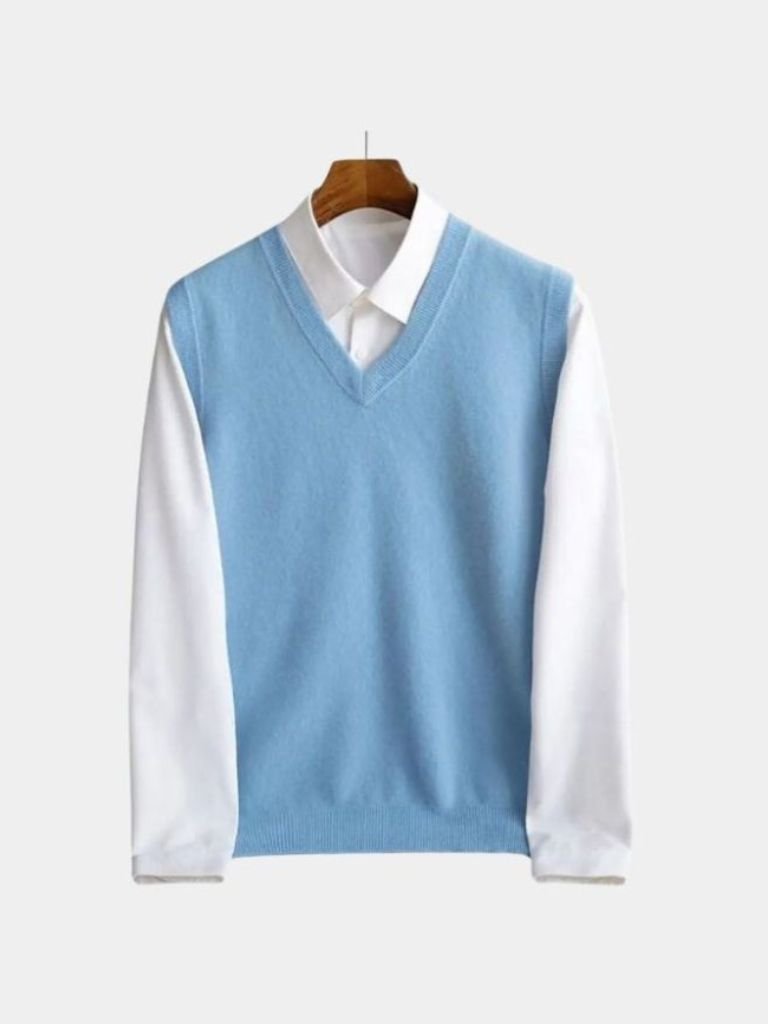100% Merino Wool Sweater Vest - CAAYWORLD CAAYWORLD