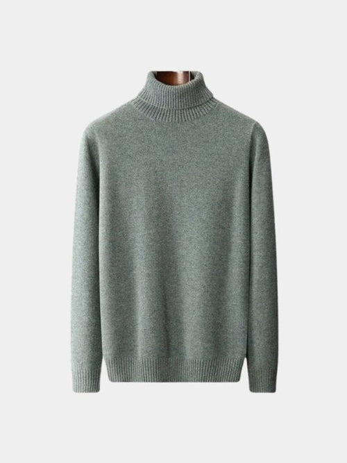 100% Merino Wool Turtleneck Sweater - CAAYWORLD CAAYWORLD