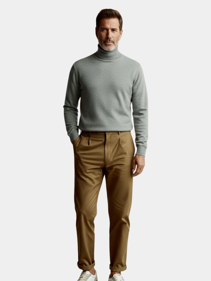 100% Merino Wool Turtleneck Sweater - CAAYWORLD CAAYWORLD