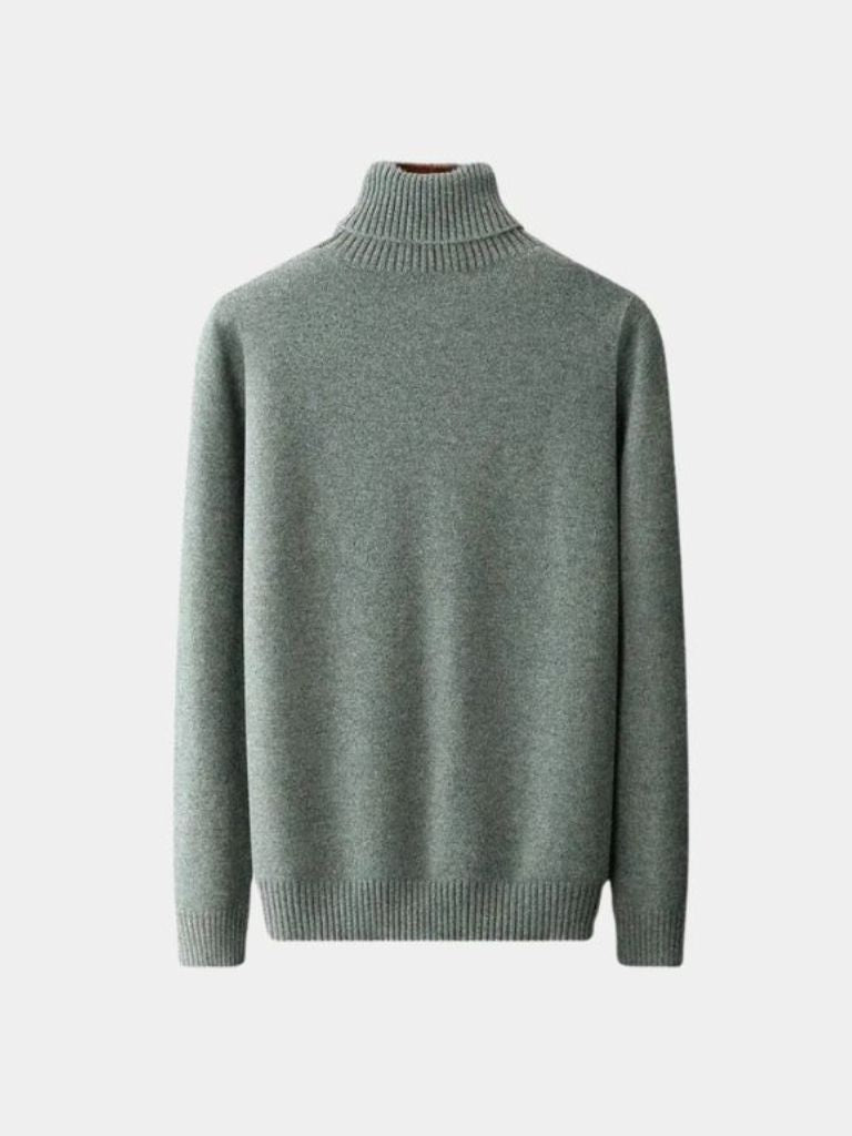 100% Merino Wool Turtleneck Sweater - CAAYWORLD CAAYWORLD