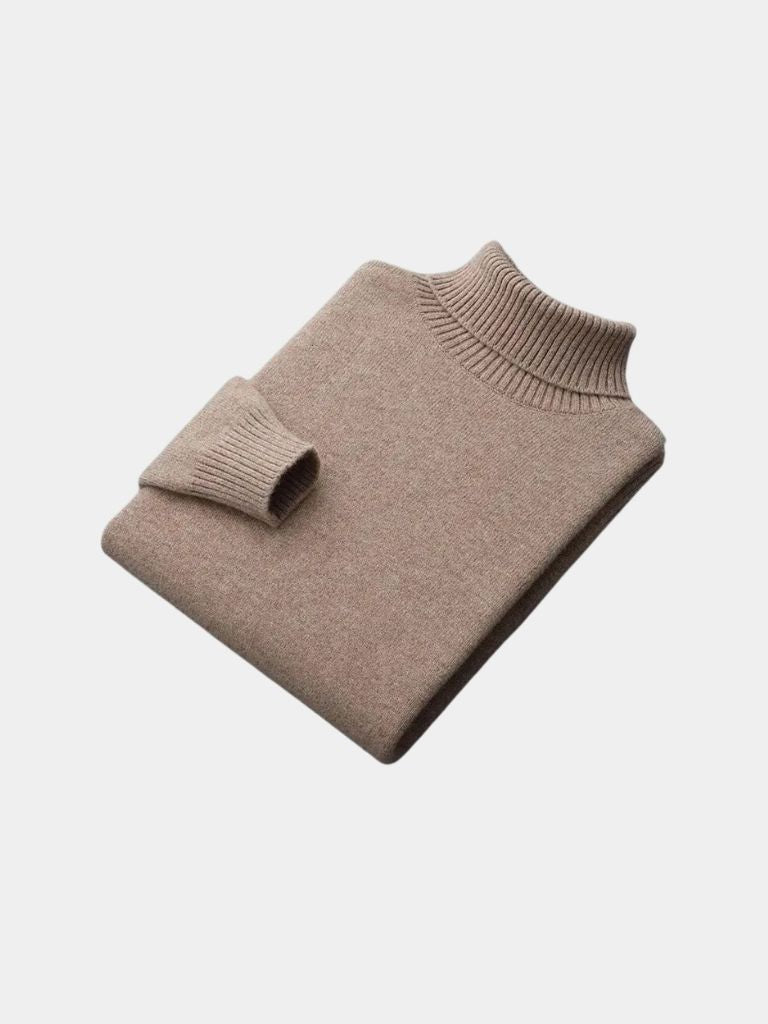 100% Merino Wool Turtleneck Sweater - CAAYWORLD CAAYWORLD