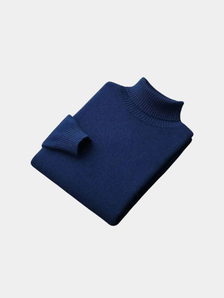 100% Merino Wool Turtleneck Sweater - CAAYWORLD CAAYWORLD