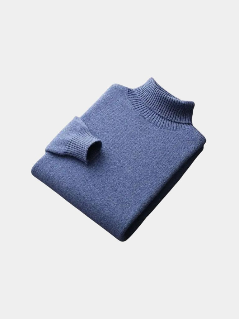 100% Merino Wool Turtleneck Sweater - CAAYWORLD CAAYWORLD