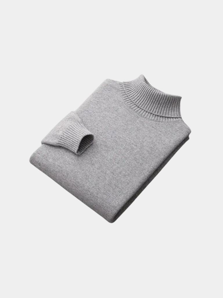 100% Merino Wool Turtleneck Sweater - CAAYWORLD CAAYWORLD
