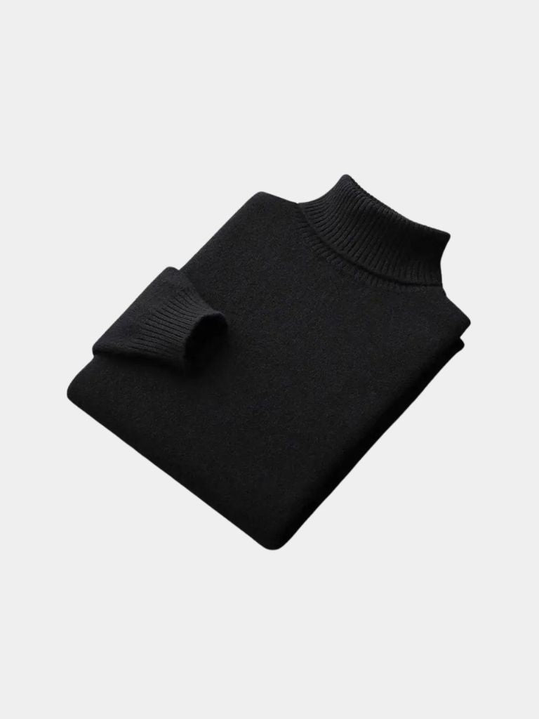 100% Merino Wool Turtleneck Sweater - CAAYWORLD CAAYWORLD