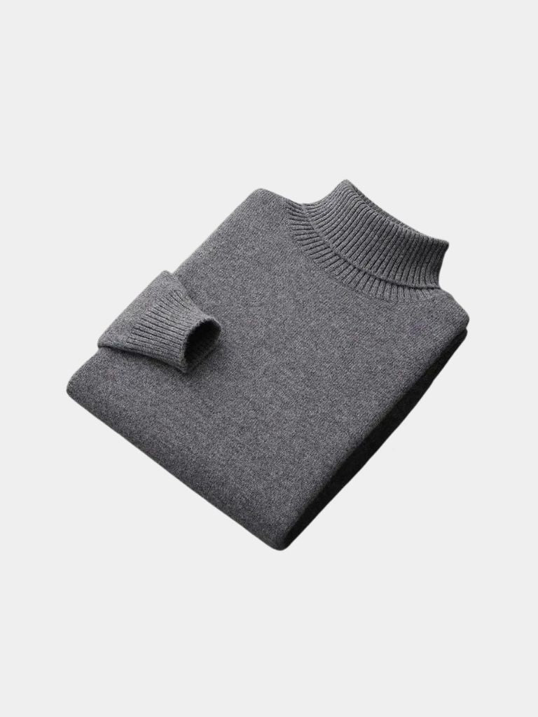 100% Merino Wool Turtleneck Sweater - CAAYWORLD CAAYWORLD