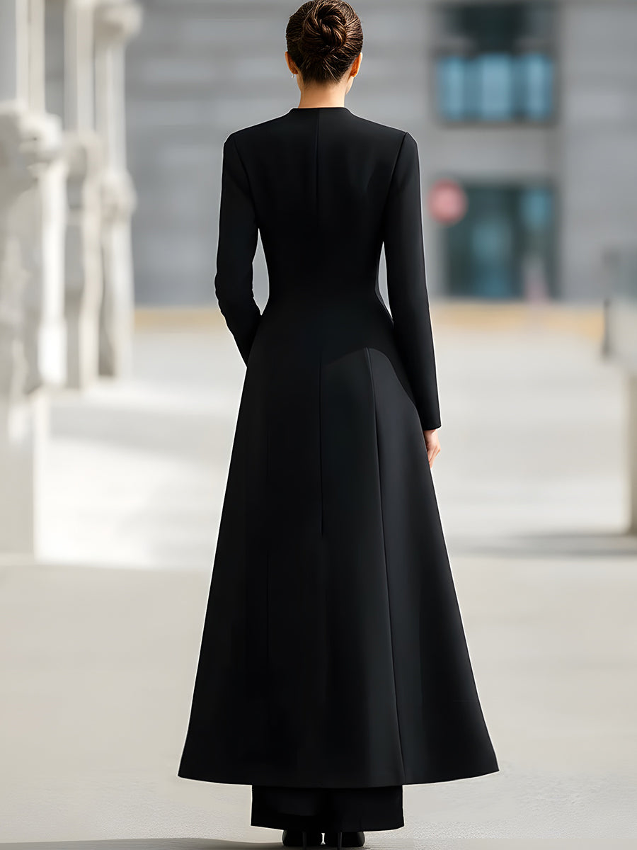 Elegant Long Blazer And Trousers Set HWT