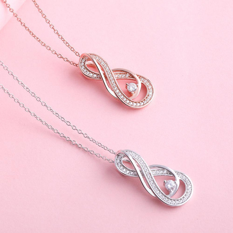 Exquisite Infinity Pendant Necklace Shineofidamond