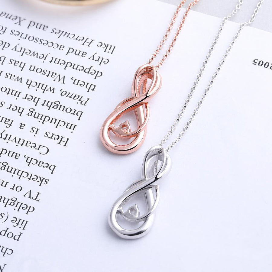 Exquisite Infinity Pendant Necklace Shineofidamond