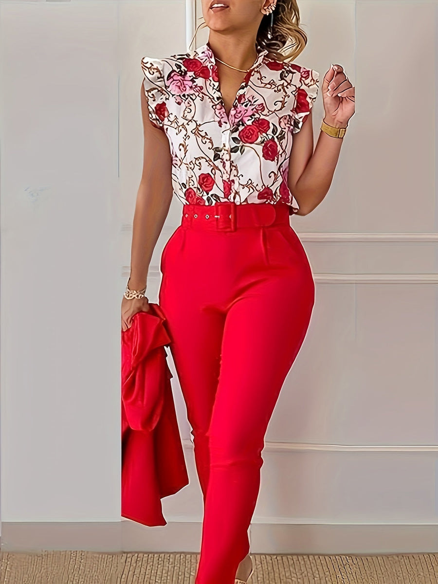 Willow™ | Stylish Ruffle-Sleeve Set