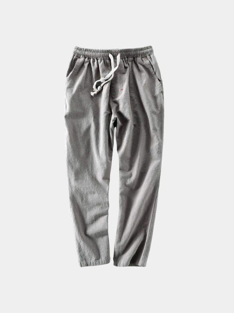 Azure Coast Linen Trousers - CAAYWORLD CAAYWORLD