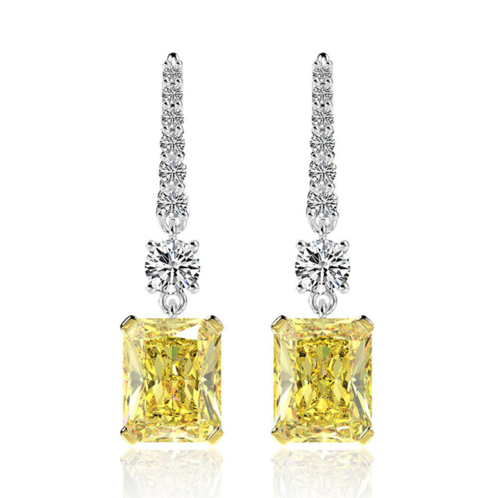 Vintage 3.5 Carat Drop Earrings Shineofidamond