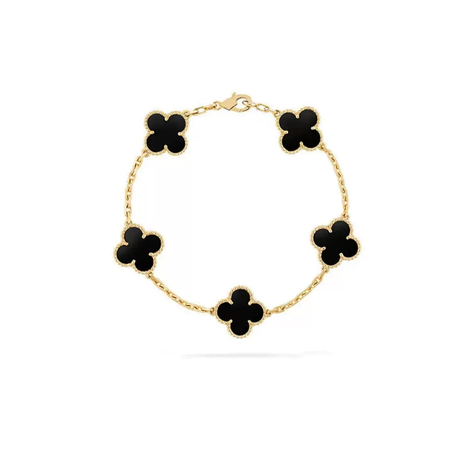 Four-leaf Clover Five-flower Bracelet Shineofdiamond