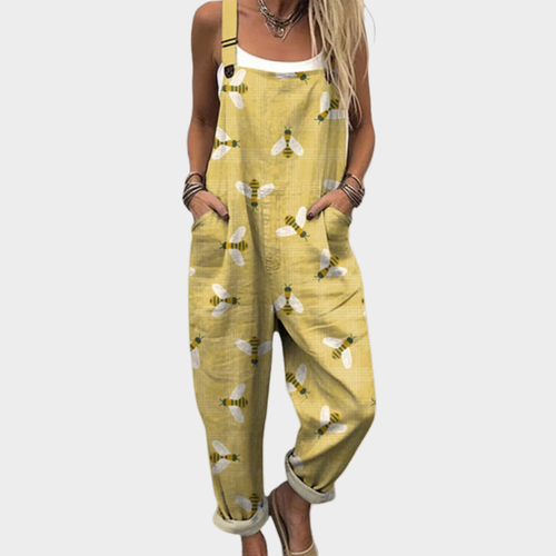 Cynthia - Comfortable Printed Overalls