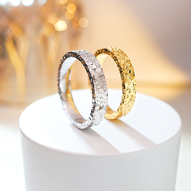 Sparkling 18K Gold Plated Band Shine of Diamond