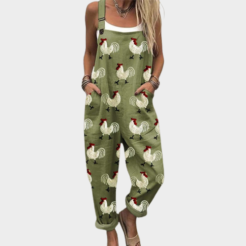 Cora - Comfortable Printed Overalls