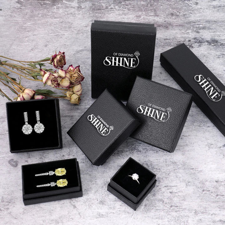 Three Stone Golden Tone Cushion Cut Sterling Silver Engagement Ring Shineofdiamond