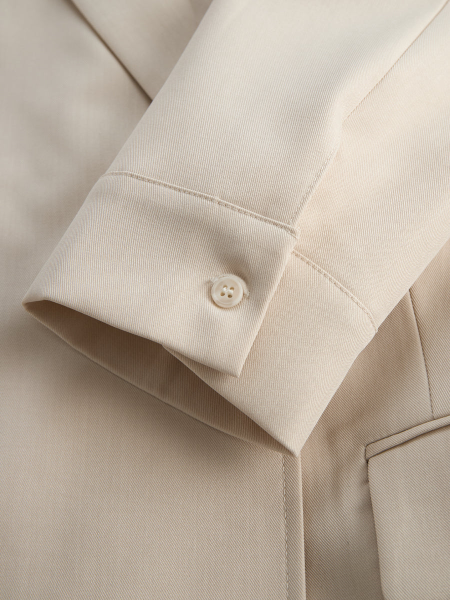 Tailored Blazer-Inspired Mini Dress With Belted Waist MLZ