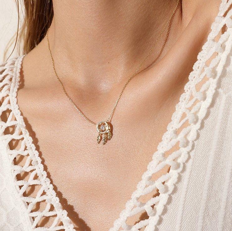 925 Sterling Silver Dream Catcher Pendant Necklace Shineofidamond